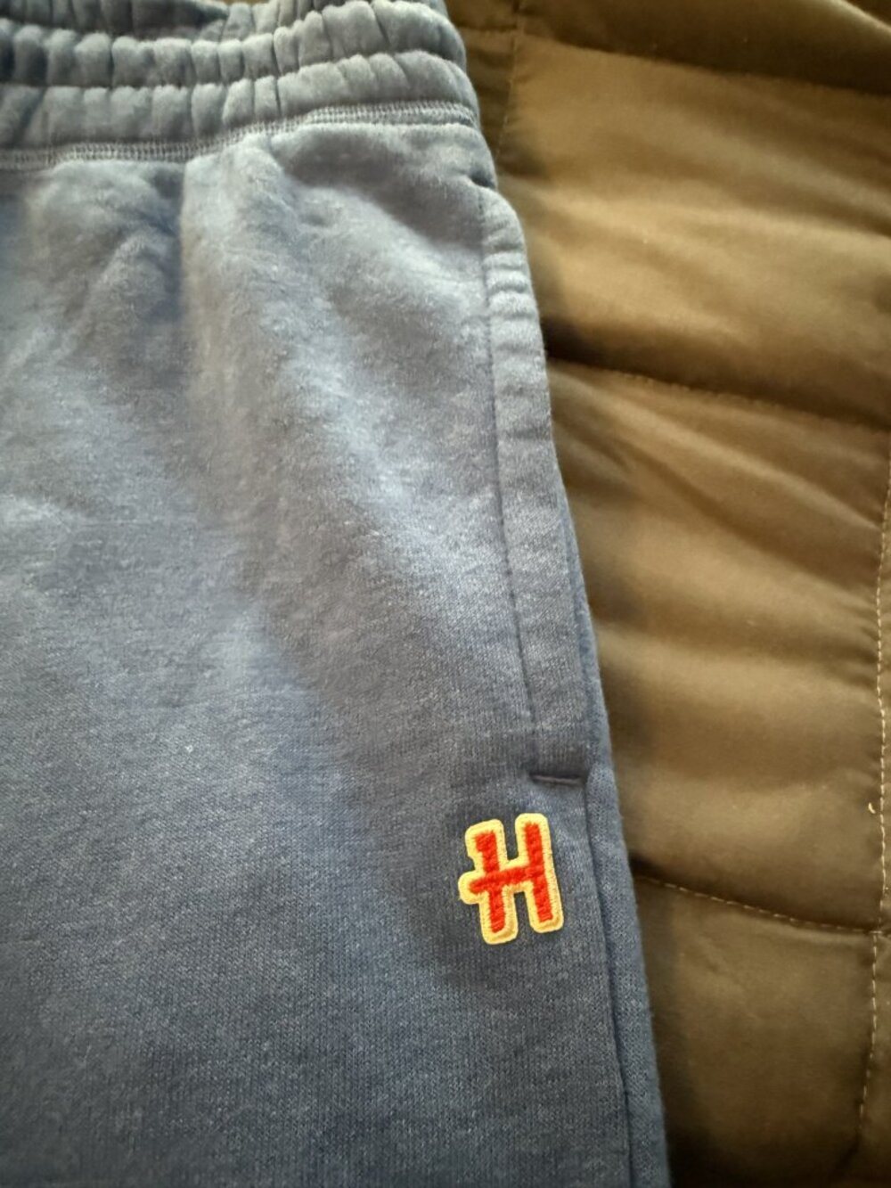 Homage Sweatpants Joggers Mens Medium Royal Blue Fleece Lounge Pants Drawstring - Picture 5 of 9